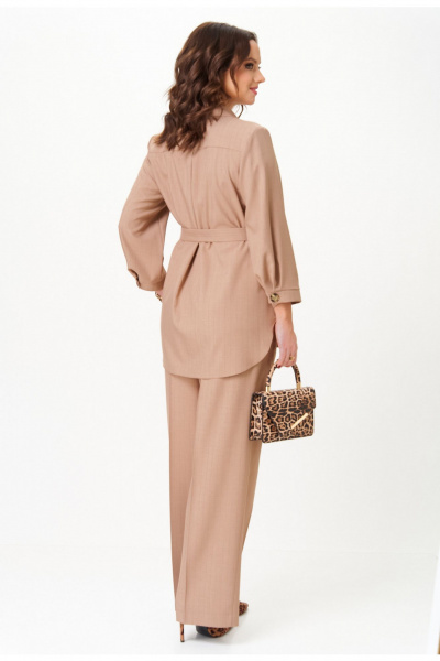 Брюки, жакет Твой имидж 2330 бежевый_в_полоску - фото 2