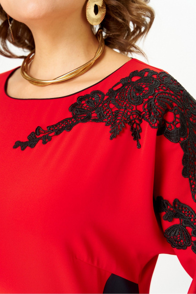 Платье Rumoda 2279 красный - фото 8