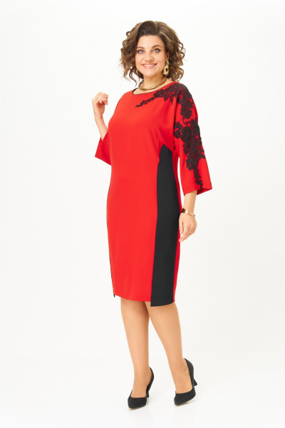 Платье Rumoda 2279 красный - фото 5