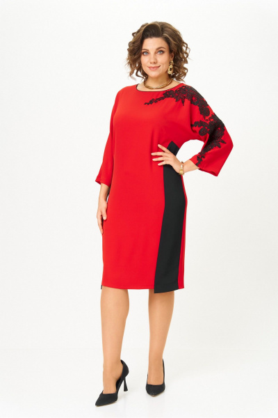 Платье Rumoda 2279 красный - фото 2