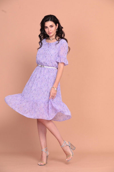 Платье Твой имидж 1254 фиолетовый - фото 1