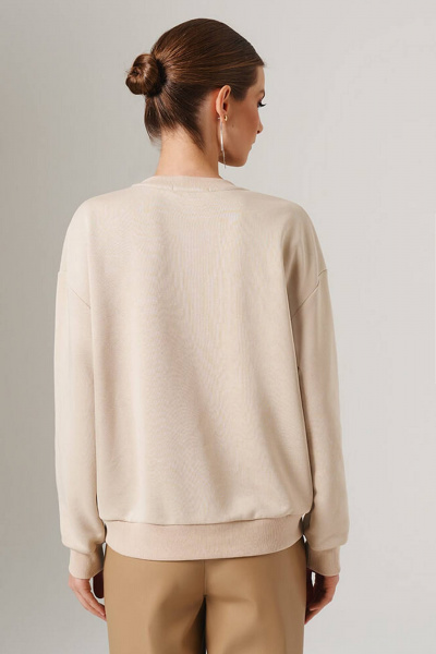 Джемпер Nelva 23088 бежевый - фото 5