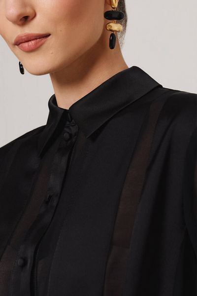 Блуза Nelva 23090 черный - фото 2