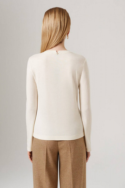 Джемпер Nelva 23095 молочный - фото 5