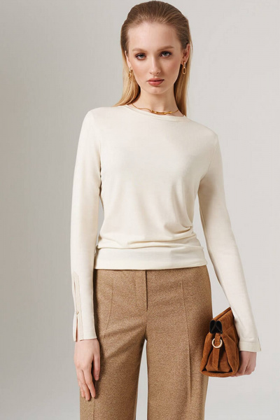 Джемпер Nelva 23095 молочный - фото 1