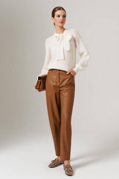 Брюки Nelva 31084 кэмел - фото 1