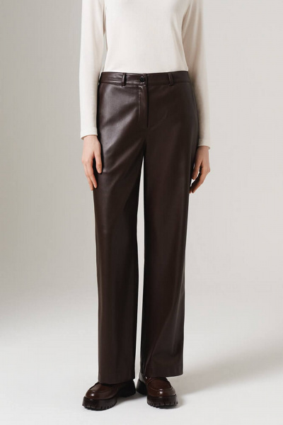 Брюки Nelva 31117 шоколаденый - фото 2