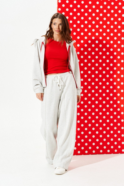 Брюки ELLETTO LIFE 2376 серый - фото 2