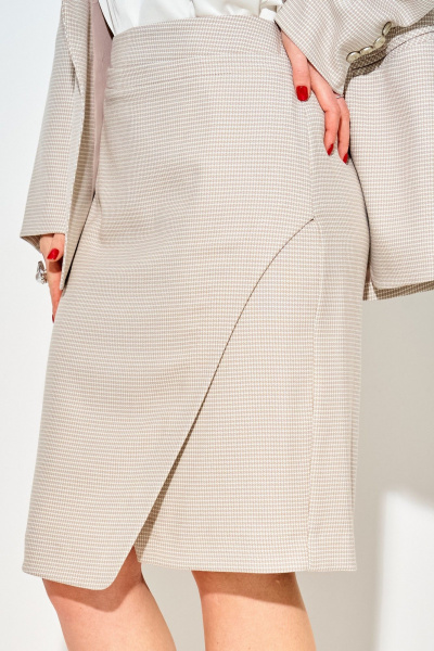 Жакет, юбка Laikony L-843 латте - фото 3