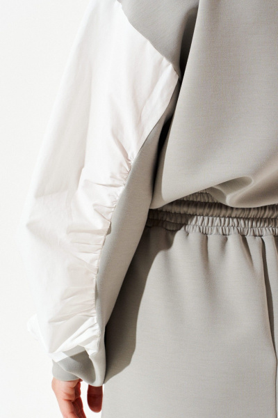 Платье ELLETTO LIFE 1120 серый - фото 12