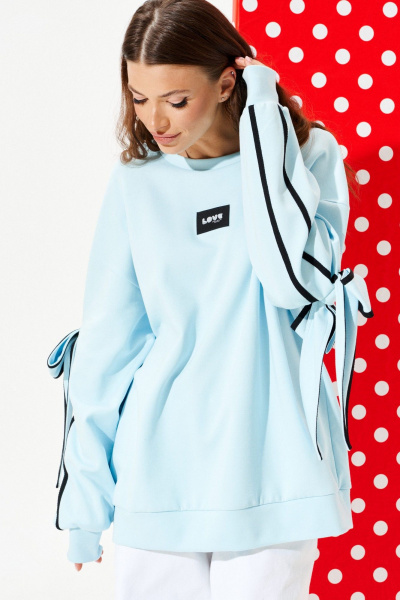 Свитшот ELLETTO LIFE 3950 голубой - фото 6