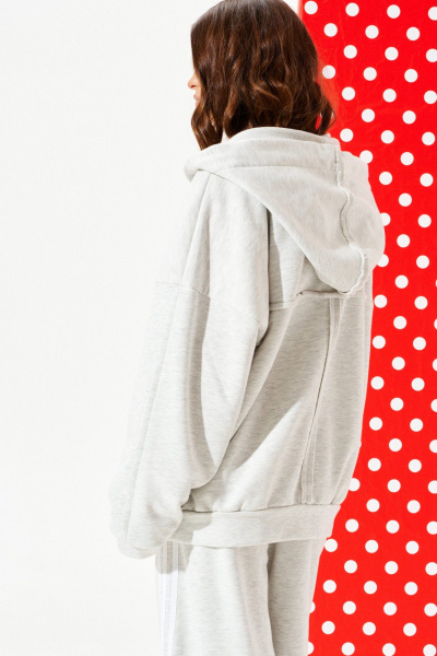 Толстовка ELLETTO LIFE 3948 серый - фото 9