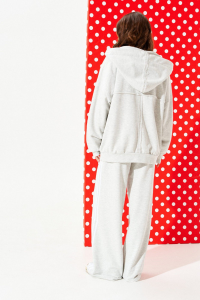 Толстовка ELLETTO LIFE 3948 серый - фото 8