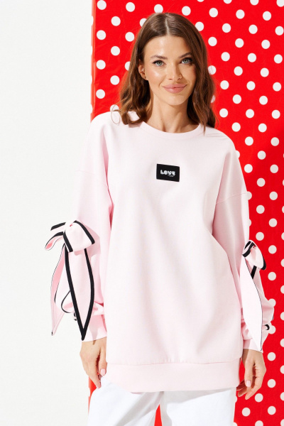Свитшот ELLETTO LIFE 3950 розовый - фото 1