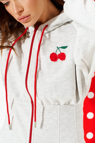 Толстовка ELLETTO LIFE 3955 серый - фото 6