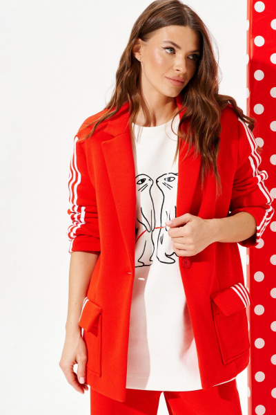 Жакет ELLETTO LIFE 3960 красный - фото 6