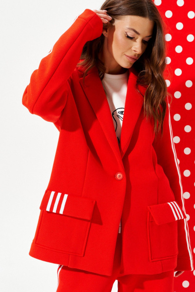 Жакет ELLETTO LIFE 3960 красный - фото 5