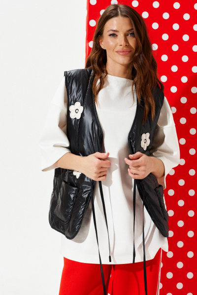 Жилет ELLETTO LIFE 3977 черный - фото 8