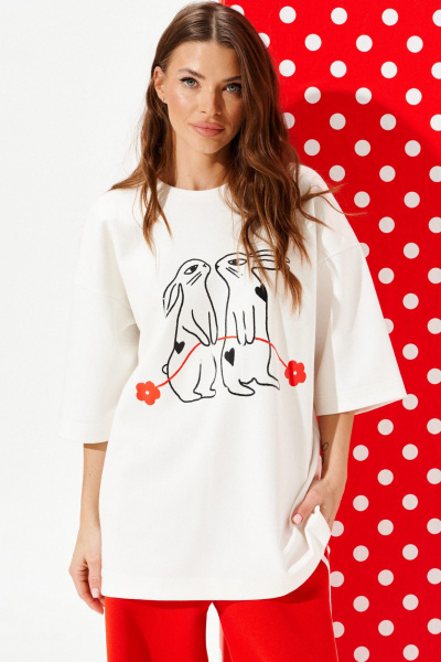 Джемпер ELLETTO LIFE 3972 молочный - фото 1