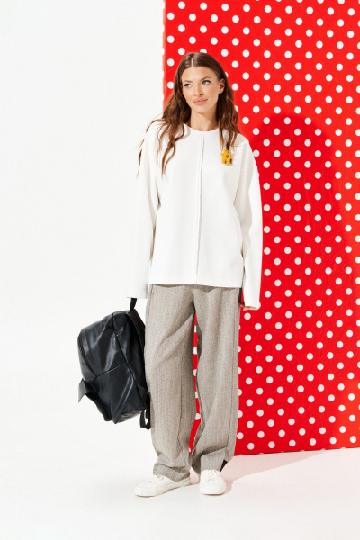 Джемпер ELLETTO LIFE 3966 молочный - фото 1