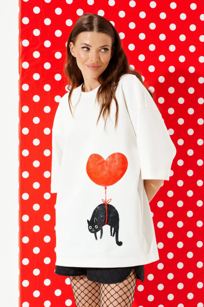 Джемпер ELLETTO LIFE 3971 молочный - фото 1