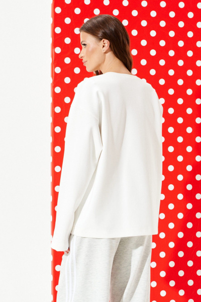 Джемпер ELLETTO LIFE 3974 молочный - фото 7