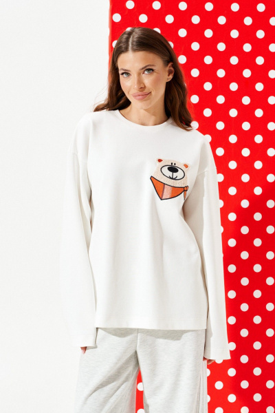 Джемпер ELLETTO LIFE 3974 молочный - фото 1