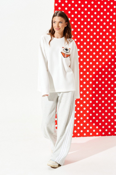 Джемпер ELLETTO LIFE 3974 молочный - фото 2