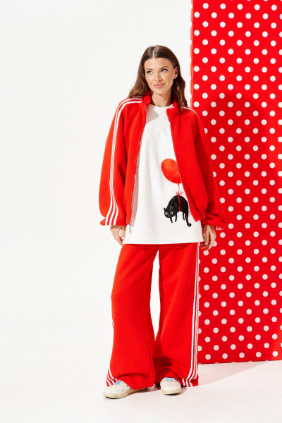 Бомбер ELLETTO LIFE 3961 красный - фото 2