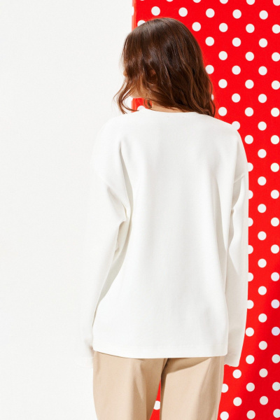 Джемпер ELLETTO LIFE 3973 молочный - фото 6