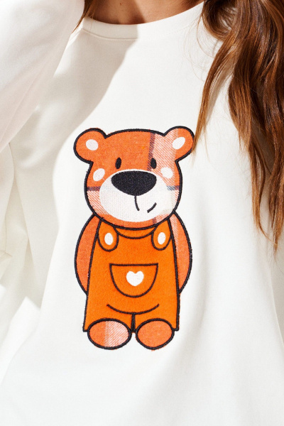 Джемпер ELLETTO LIFE 3973 молочный - фото 5