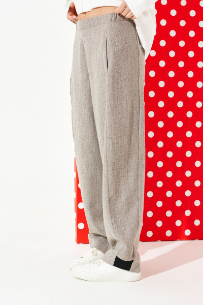 Бомбер, брюки ELLETTO LIFE 5328 бежевый - фото 7