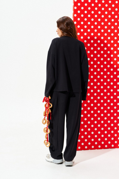 Брюки, джемпер ELLETTO LIFE 5327 черный - фото 8