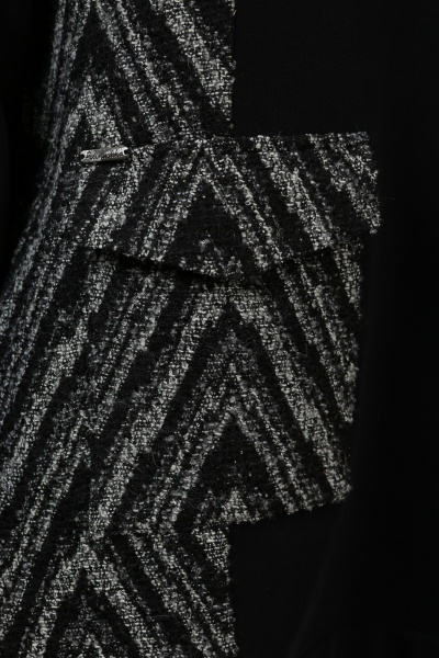 Джемпер Полинушка 664/1 черно-белый зигзаг - фото 5