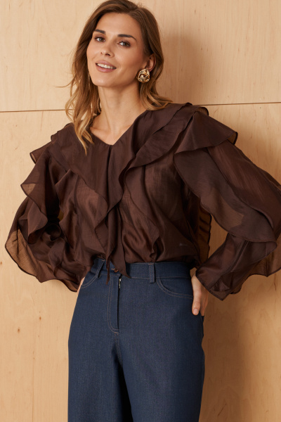 Блуза Панда 103240 шоколад - фото 2