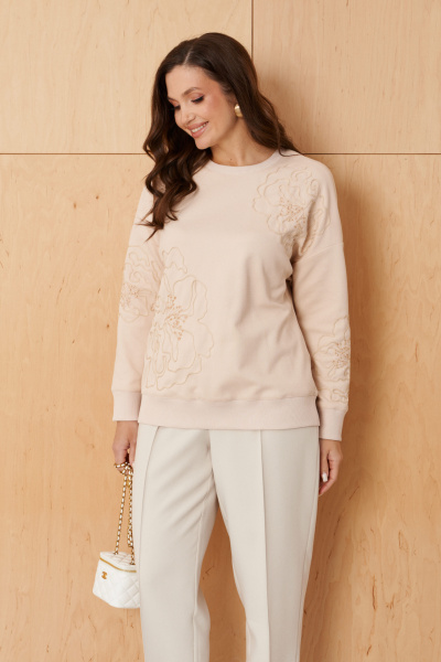 Джемпер Панда 108340 светло-бежевый - фото 1