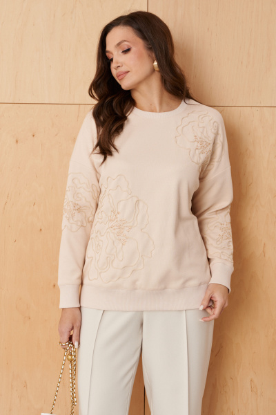 Джемпер Панда 108340 светло-бежевый - фото 2