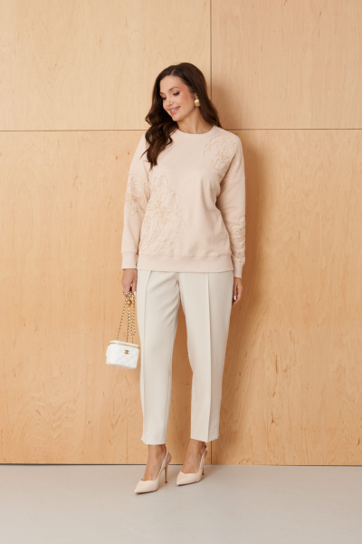 Джемпер Панда 108340 светло-бежевый - фото 3