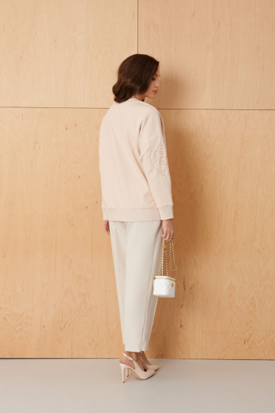 Джемпер Панда 108340 светло-бежевый - фото 7