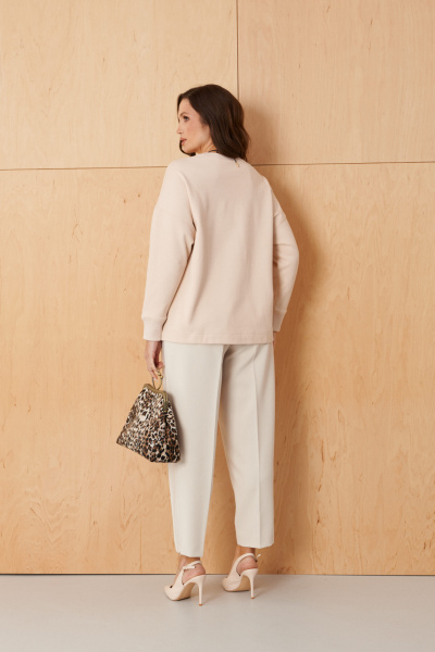 Джемпер Панда 108440 светло-бежевый - фото 6