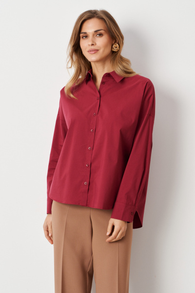 Блуза Панда 114040 бордовый - фото 2