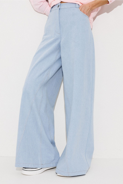 Брюки Butеr 3243 голубой - фото 4