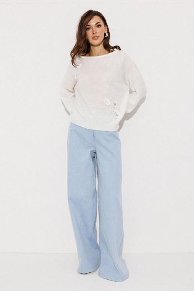 Джемпер Butеr 3259 молочный - фото 7