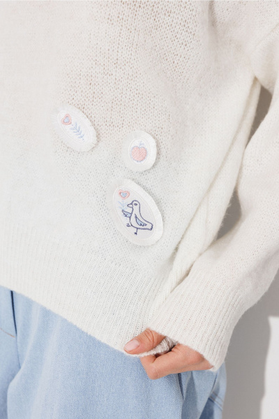 Джемпер Butеr 3259 молочный - фото 5