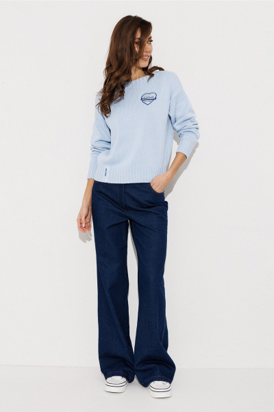 Джемпер Butеr 3253 голубой - фото 3