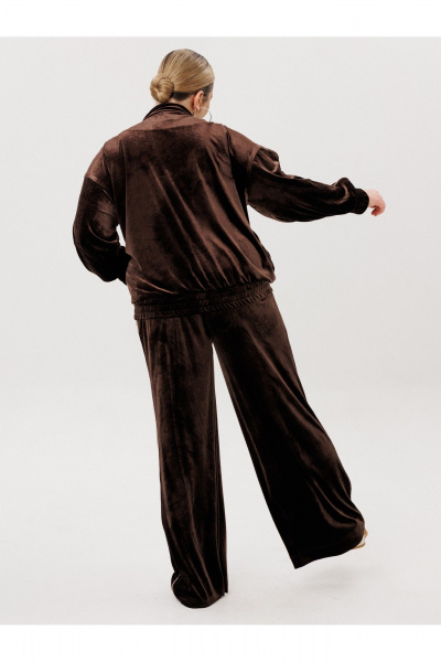 Брюки, свитшот AVA fashion М-166 коричневый - фото 7
