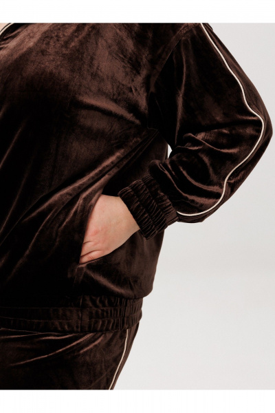 Брюки, свитшот AVA fashion М-166 коричневый - фото 5