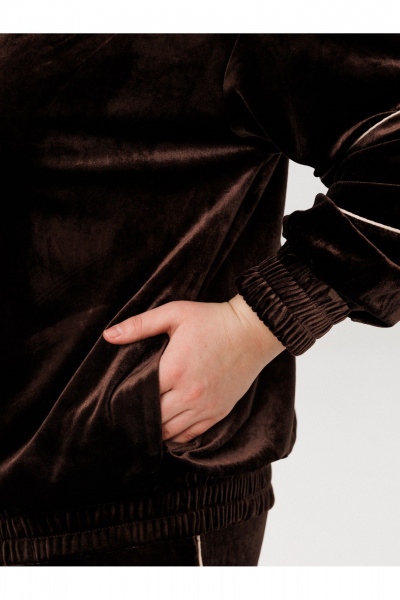 Брюки, свитшот AVA fashion М-166.01 коричневый - фото 9