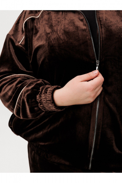 Брюки, свитшот AVA fashion М-166.01 коричневый - фото 8