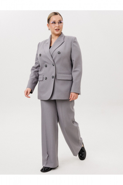 Брюки, жакет AVA fashion М-170 серый - фото 4